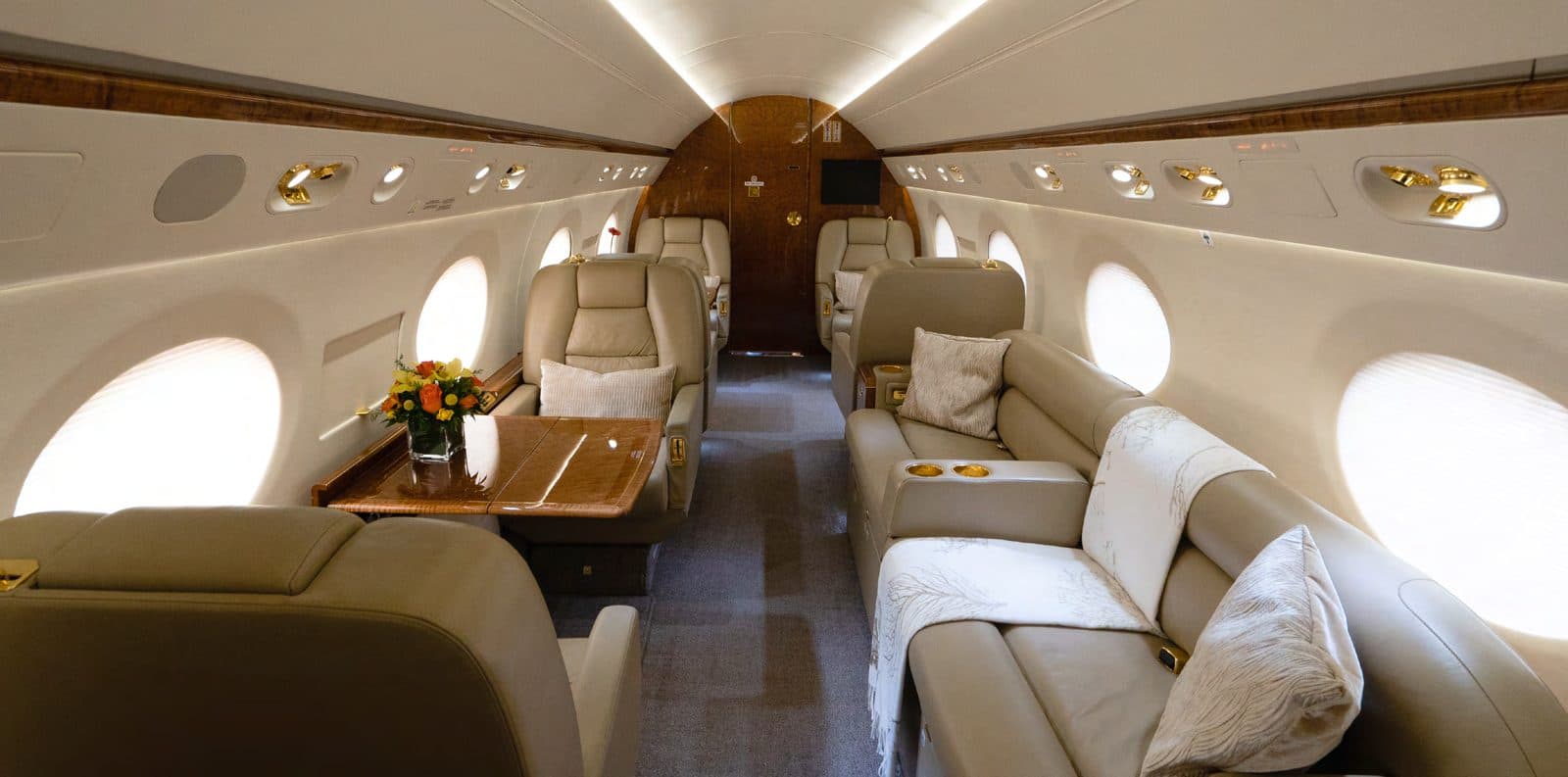 Gulfstream G550 cabin